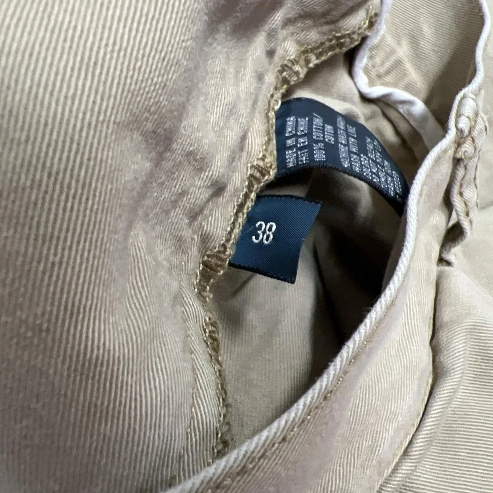 Polo‎ Ralph Lauren Shorts Mens 38 Beige Tyler Short Pleated Chino Cotton Preppy